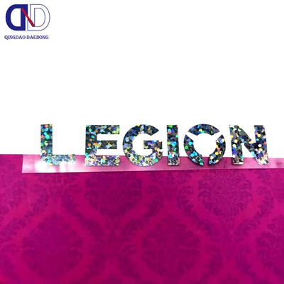 Pegatina adhesiva de logotipo de metal ultra delgado de plata de níquel para producción personalizada de Dawlance