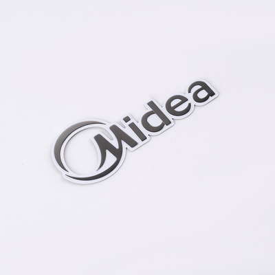 Logotipo de metal de aluminio hueco personalizado para estrategias y soluciones de marca exclusivas