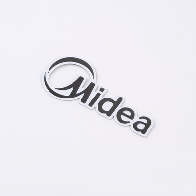 Logotipo de metal de aluminio hueco personalizado para estrategias y soluciones de marca exclusivas