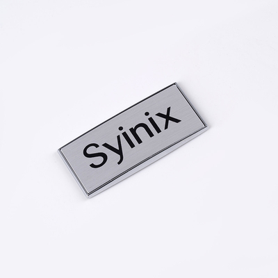 Etiquetas metálicas de alto brillo Personalización personalizada con metal de aluminio ecológico