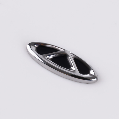 Etiquetas metálicas de automóviles de plata de níquel personalizadas y producidas Color personalizado