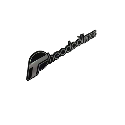 Logotipo de metal personalizado fabricado profesionalmente en aluminio de extremo para señalización personalizada