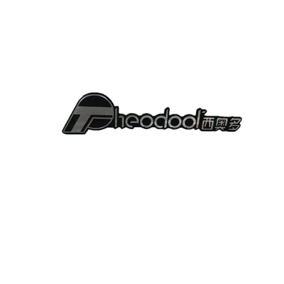 Logotipo de metal personalizado fabricado profesionalmente en aluminio de extremo para señalización personalizada