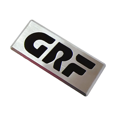 Logotipo de gama alta Fabricación profesional de signos metálicos personalizados