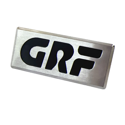Logotipo de gama alta Fabricación profesional de signos metálicos personalizados