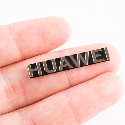 Logotipo de acero inoxidable personalizado de Huawei para el embalaje de productos electrónicos