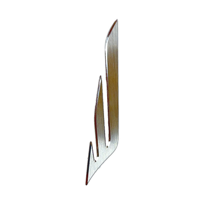 Logotipo personalizado de metal de aluminio para señales metálicas electroformadas de níquel personalizadas
