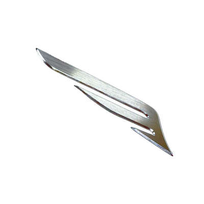 Logotipo personalizado de metal de aluminio para señales metálicas electroformadas de níquel personalizadas