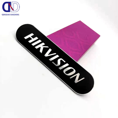 Emblema de la placa de identificación del equipo de audio OEM con material metálico ecológico