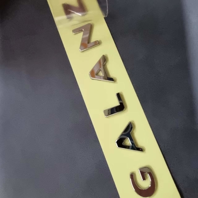 OEM Logotipo de metal ultra delgado de níquel personalizado para electrodomésticos electrónicos ecológicos