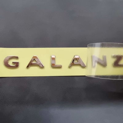 OEM Logotipo de metal ultra delgado de níquel personalizado para electrodomésticos electrónicos ecológicos