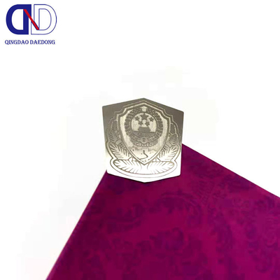 Logotipo del cliente Logos de metal de acero inoxidable con plata de níquel