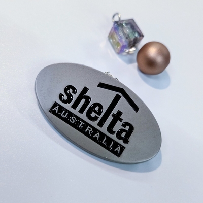 Embalaje Impresión distintivo de metal electroformado de níquel personalizado para equipos deportivos