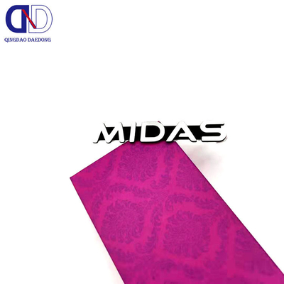 Etiquetas decorativas resistentes a la corrosión con placas de metal inoxidable ecológicas personalizadas