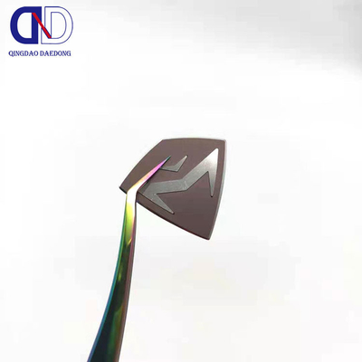 Etiqueta de metal de alto brillo para placa de acero inoxidable personalizada en productos eléctricos