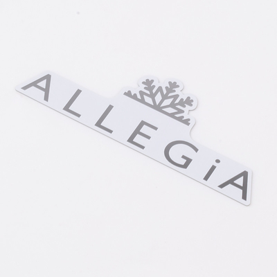 Placa de etiqueta de acero inoxidable personalizada con pegamento autoadhesivo y el logotipo del cliente