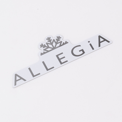 Placa de etiqueta de acero inoxidable personalizada con pegamento autoadhesivo y el logotipo del cliente